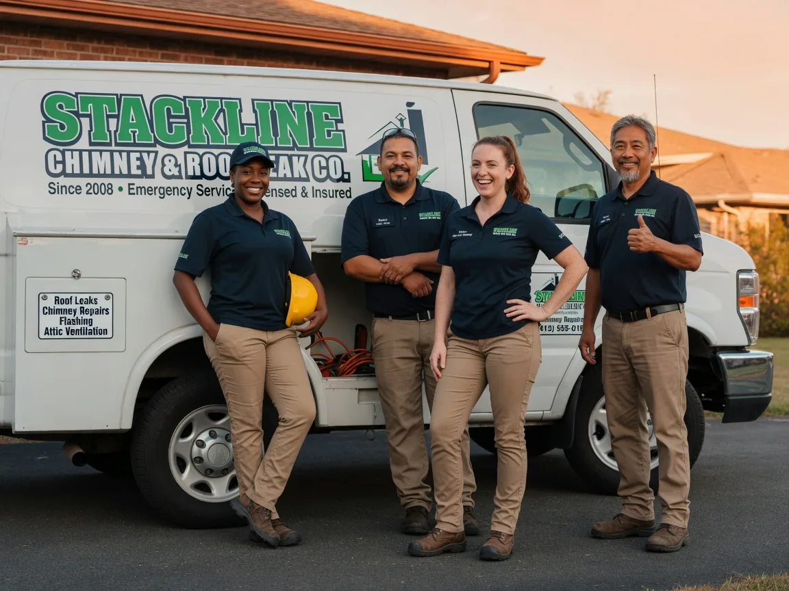 Chimney flashing repair company in Rocky Point, NC
